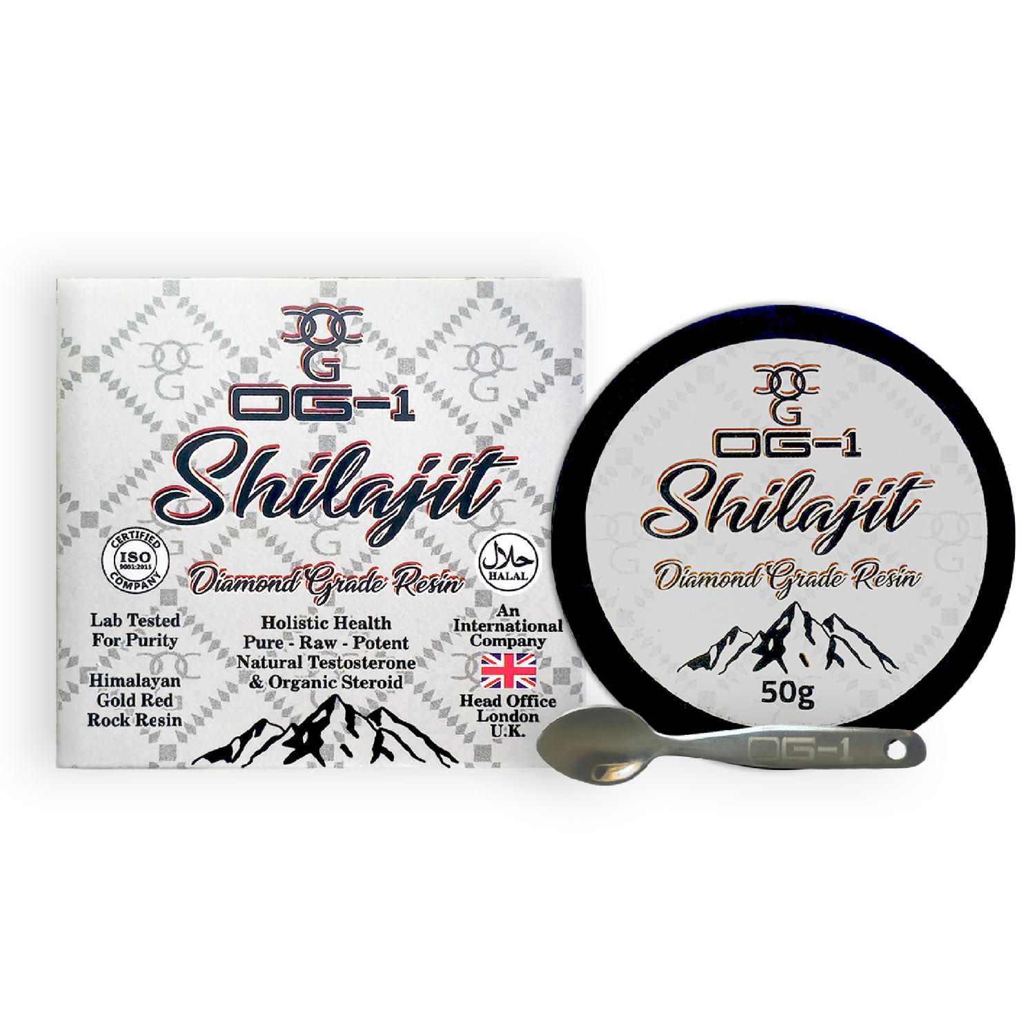A High Quality Indoor OG1 Shilajit Photo Edited Potraying Organic, Pure & Potent OG-1 Shilajit 50g