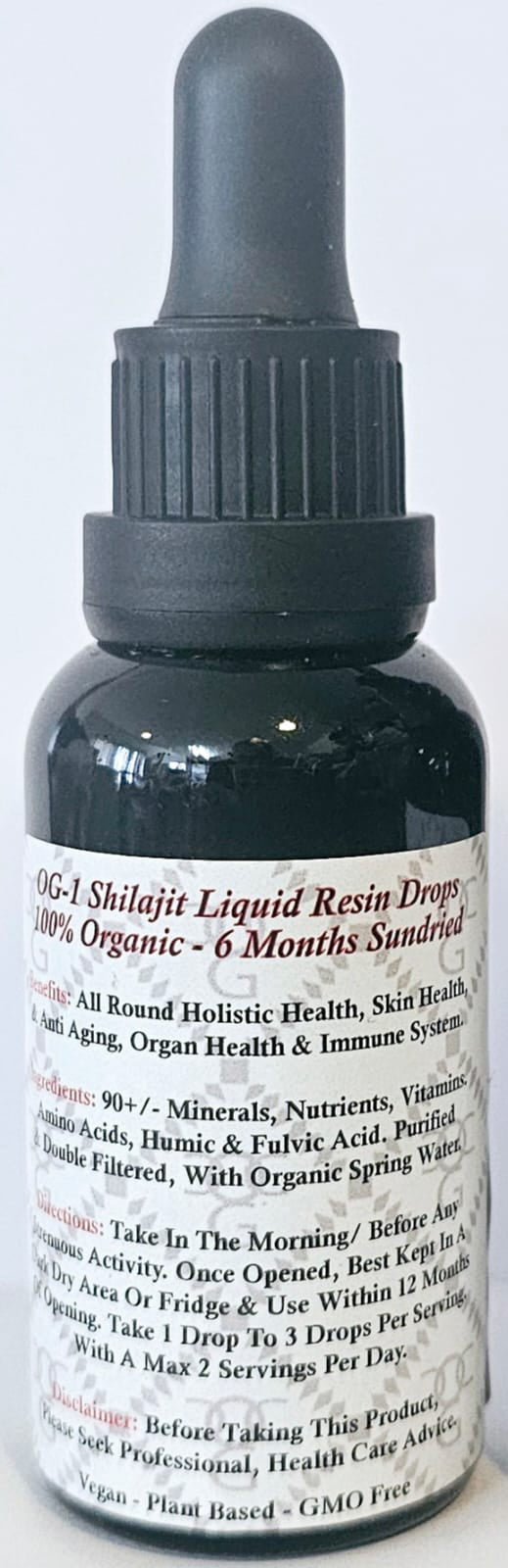 OG1 (HIMALAYAN) SHILAJIT RESIN LIQUID DROPS 30ml